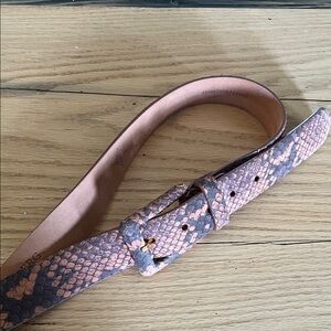 W. Kleinberg embossed python belt
